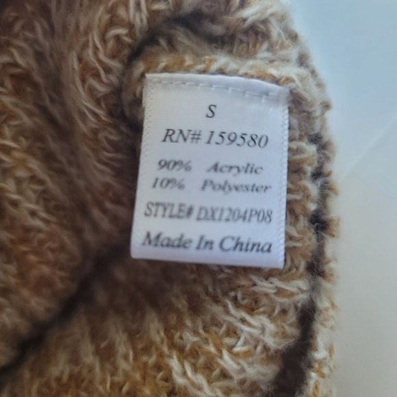 Pink Lily Sweater Women's Small Chunky Striped Knit Long Sleeve - Picture 2 of 4